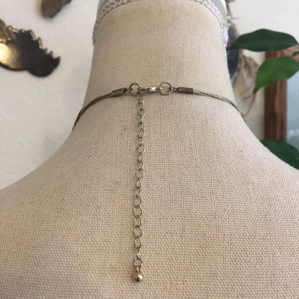 Vintage 90s multi strand layered chain necklace
